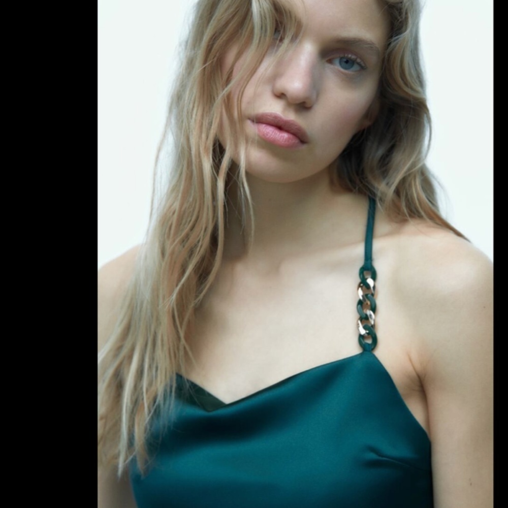 💚 SATIN LINGERIE STYLE DRESS - Picture 5 of 9